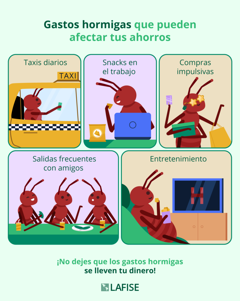 infografia sobre gastos hormigas